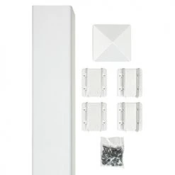Yardworks® 4" X 4" X 8' White Vinyl Fence Fence Post Kit