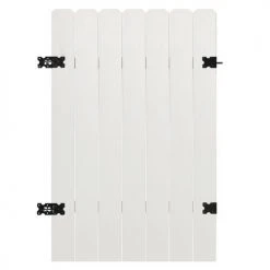 Yardworks® Belmont 6 X 42 White Dog Ear Vinyl Gate