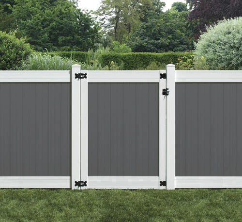 Yardworks® Richmond 6 X 4 Two-Toned Gray Vinyl Gate 2 Yardworks® Richmond 6 X 4 Two-Toned Gray Vinyl Gate - Image 2