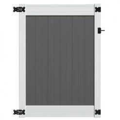 Yardworks® Richmond 6 X 4 Two-Toned Gray Vinyl Gate
