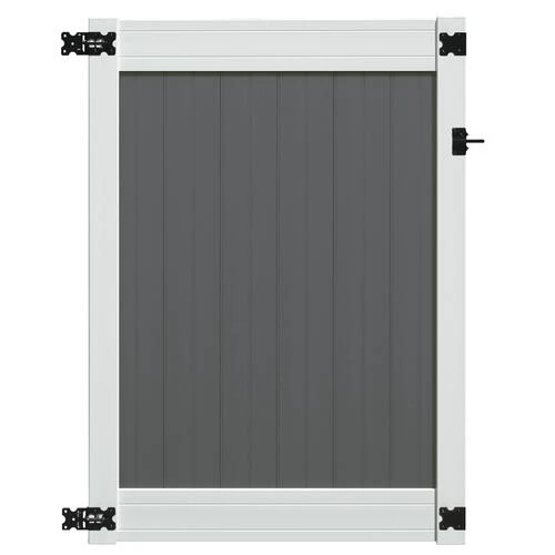 Yardworks® Richmond 6 X 4 Two-Toned Gray Vinyl Gate 1 Yardworks® Richmond 6 X 4 Two-Toned Gray Vinyl Gate