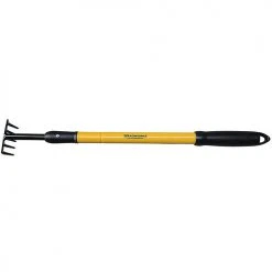 Yardworks® 37" Comfort Grip Handle Telescoping 5-Tine Rake
