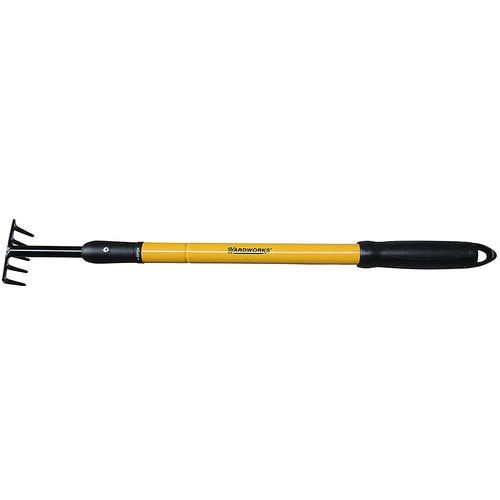 Yardworks® 37" Comfort Grip Handle Telescoping 5-Tine Rake 1 Yardworks® 37" Comfort Grip Handle Telescoping 5-Tine Rake