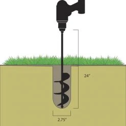 Yardworks® 24" Garden Auger 17 Yardworks® 24" Garden Auger -Yardworks shop 2680335 7635 Auger