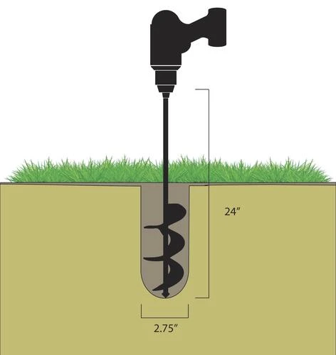 Yardworks® 24" Garden Auger 9 Yardworks® 24" Garden Auger - Image 9