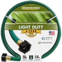 Yardworks® 5/8" X 50' Light-Duty Vinyl Garden Hose