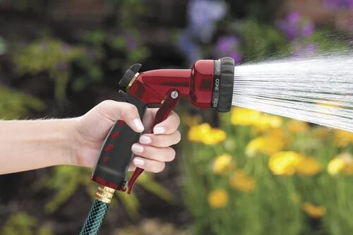 Yardworks® Front-Trigger 7-Pattern Nozzle - Red 2 Yardworks® Front-Trigger 7-Pattern Nozzle - Red - Image 2