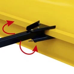 Yardworks® 42" Tow Behind Lawn Sweeper -Yardworks shop LW0002 NFoldabletongueforeasystorage