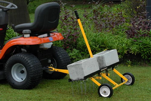 Yardworks® 42" Tow Behind Dethatcher 2 Yardworks® 42" Tow Behind Dethatcher - Image 2